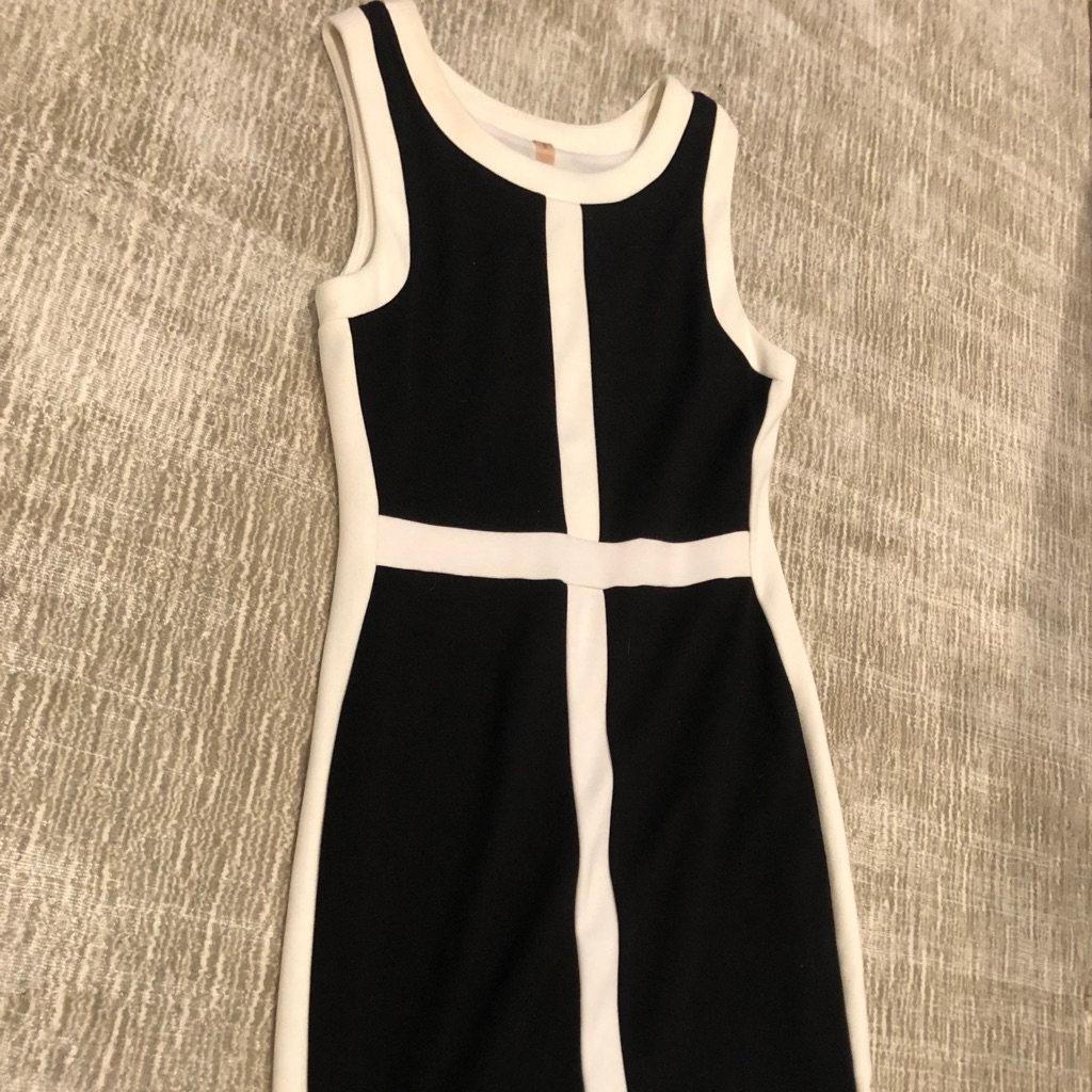 Bailey 44 Black And White Dress Brand New